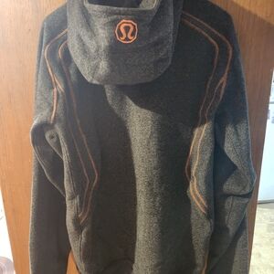 Lululemon Gray and Orange Hoodie EUC